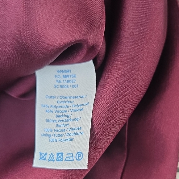 Boden Elegant Lace Dress in Rich Burgundy - Picture 8 of 8